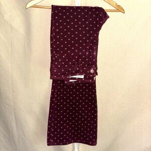 Pilcro and the Letterpress Anthropologie Women's Pants  27 Hi-Rise/Boot-cut Wine